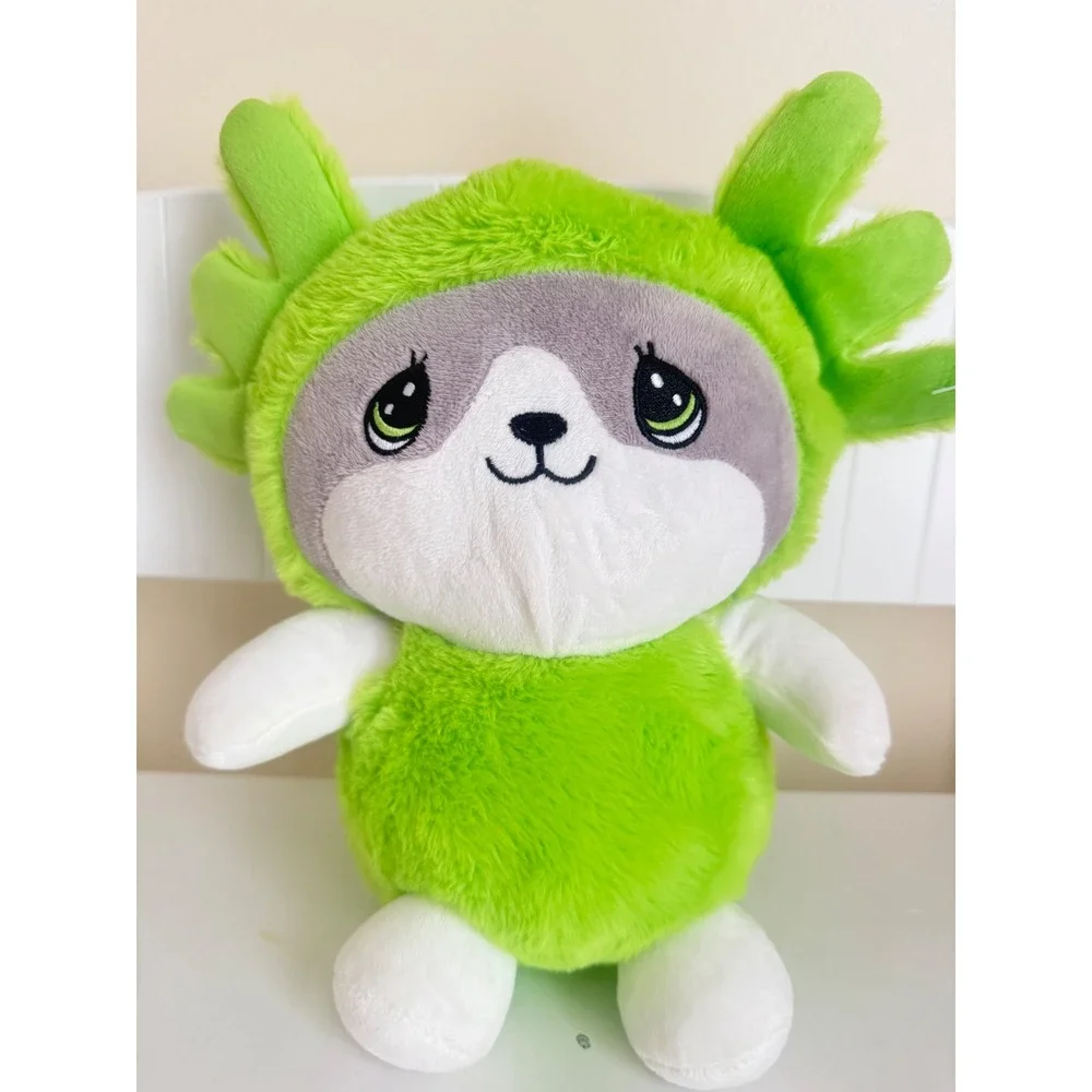 Caravan Softoys in‎ Green Axolotl Hood Plush Big T Toys Stuffed Animal